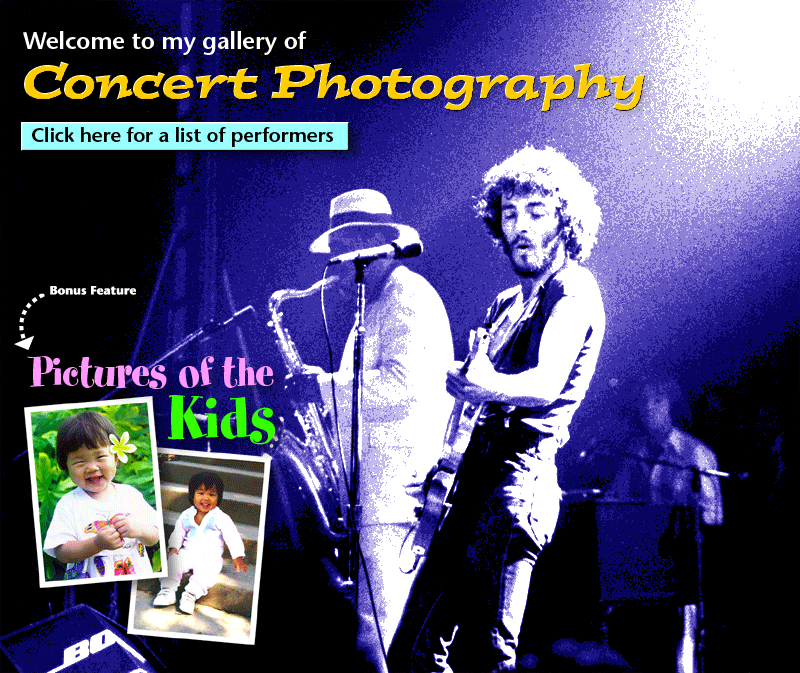 John Ritland's Gallery of Original Concert Photography, Vintage Rock Concerts, Beach Boys, Kinks, Springsteen